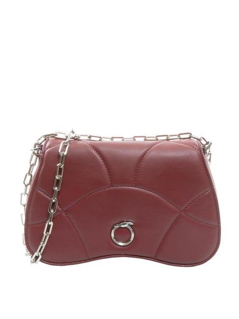 TRUSSARDI PALI Borsa a spalla manico catena dark ruby - Borse Donna