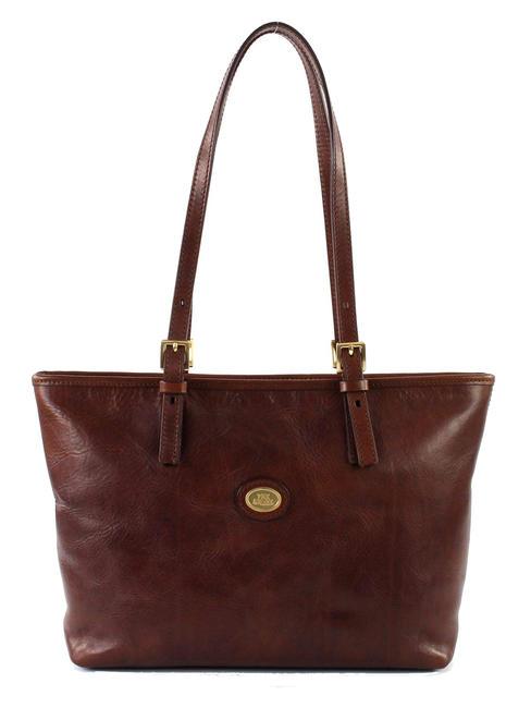 THE BRIDGE STORY Shopping Bag in pelle MARRONE - Borse Donna