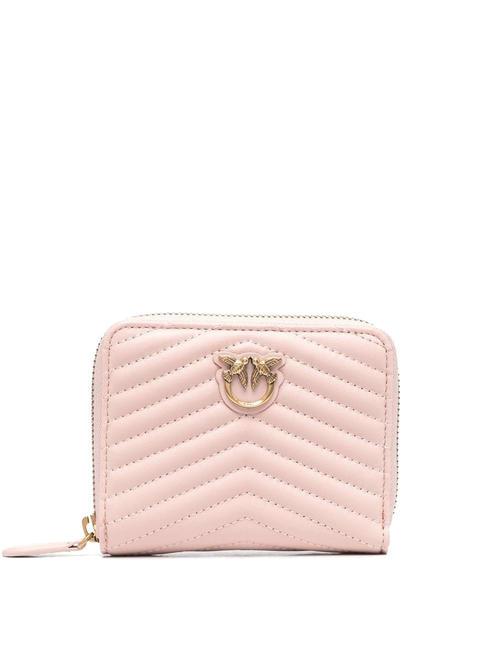 PINKO TAYLOR Quilted Portafoglio Zip Around cipria-antique gold - Portafogli Donna