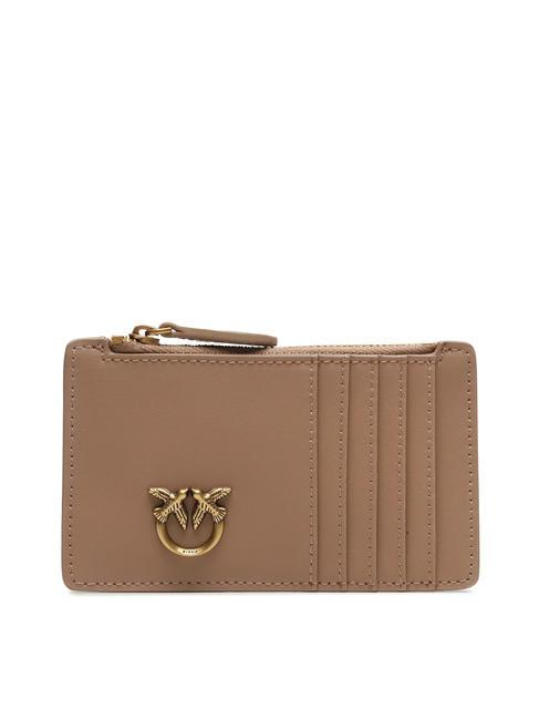 PINKO AIRONE Portacard / Portamonete biscotto zenzero-antique gold - Portafogli Donna