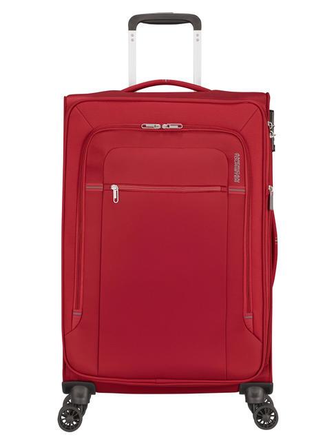 AMERICAN TOURISTER CROSSTRACK Trolley medio 67/24 tsa exp red/grey - Trolley Semirigidi