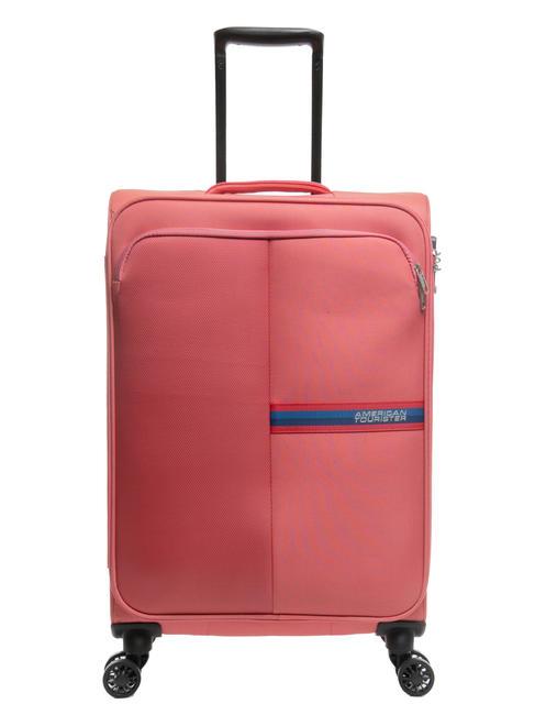 AMERICAN TOURISTER BRIGHT LIFE Trolley misura media sun kissed coral - Trolley Semirigidi