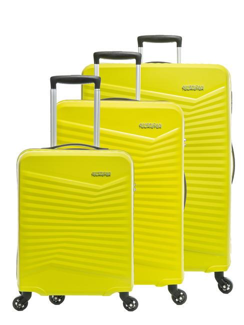 AMERICAN TOURISTER JETDRIVER 2.0 Set 3 trolley: cabin, medio, grande SUNNY LIME - Set Trolley