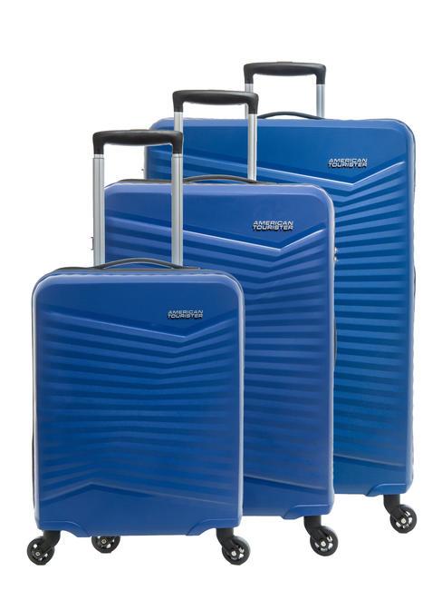 AMERICAN TOURISTER JETDRIVER 2.0 Set 3 trolley: cabin, medio, grande BLU NAVY - Set Trolley