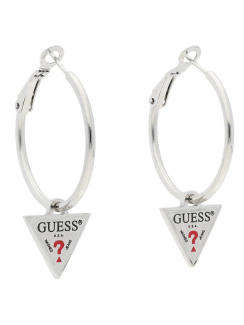 GUESS HULA HOOPS Orecchini in acciaio SILVER - Orecchini