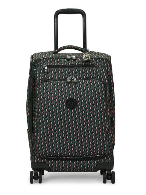 KIPLING NEW YOURI SPIN S Trolley misura piccola 3d k pink - Trolley Semirigidi