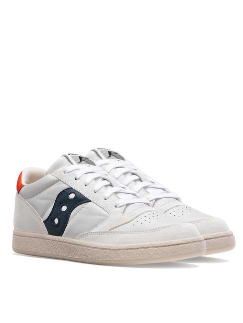 SAUCONY JAZZ COURT Sneakers in pelle white/blue - Scarpe Uomo