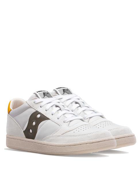 SAUCONY JAZZ COURT Sneakers in pelle white/green - Scarpe Uomo