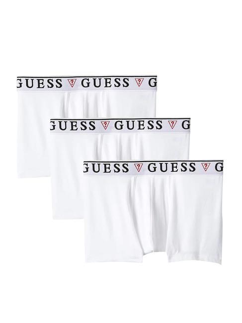 GUESS BRIAN Set 3 boxer  optic white - Slip Uomo