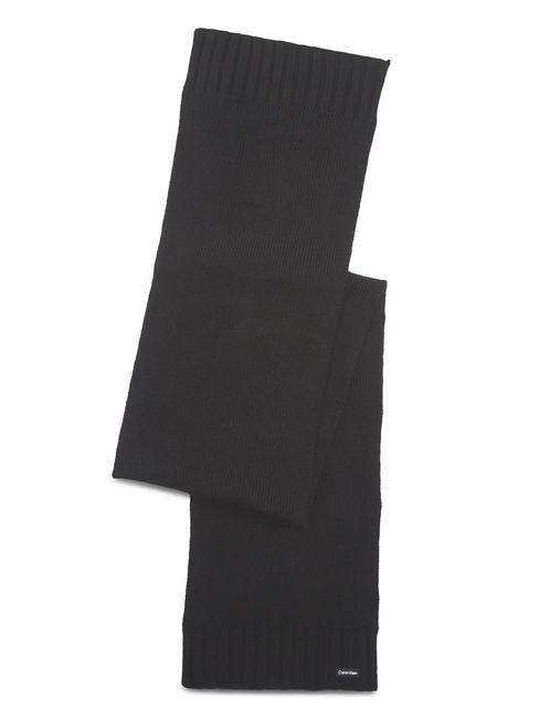 CALVIN KLEIN ELEVATED RIB Sciarpa ckblack - Sciarpe