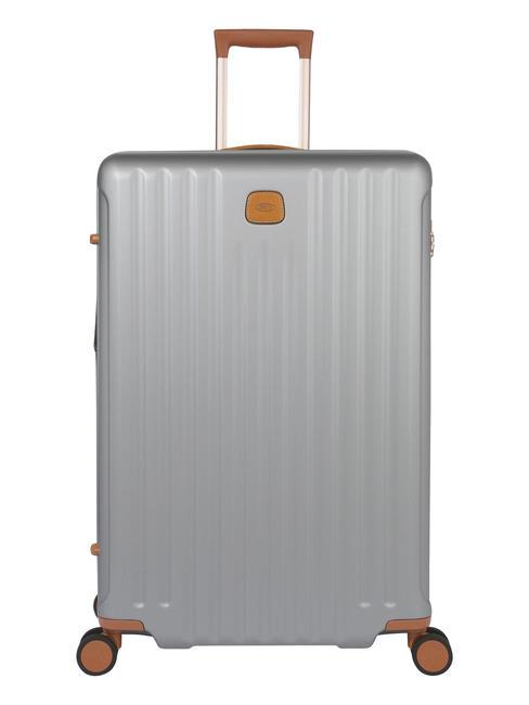 BRIC’S CAPRI Trolley grande con porta USB SILVER - Trolley Rigidi