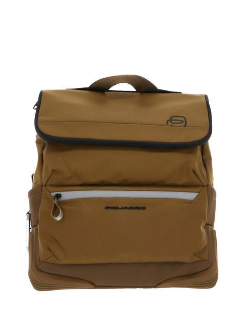 PIQUADRO CORNER Zaino porta PC 15,6" CUOIO - Zaini da lavoro porta PC