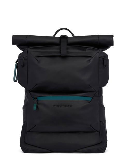 PIQUADRO CORNER 2.0 SPECIALE  Zaino porta PC 15,6", in pelle, con cover antipioggia Nero - Zaini da lavoro porta PC