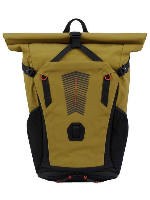 PIQUADRO INIA Zaino RollTop porta PC 15,6" giallo - Zaini da lavoro porta PC