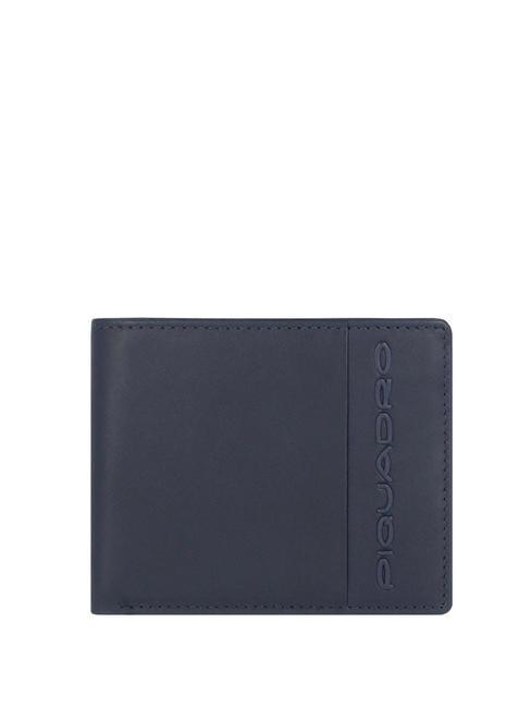 PIQUADRO STEVEN  Portafoglio in pelle blu - Portafogli Uomo