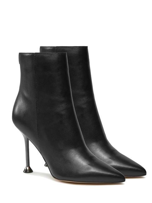GUESS TRAVUS Stivaletti tronchetti alti in pelle NERO - Scarpe Donna