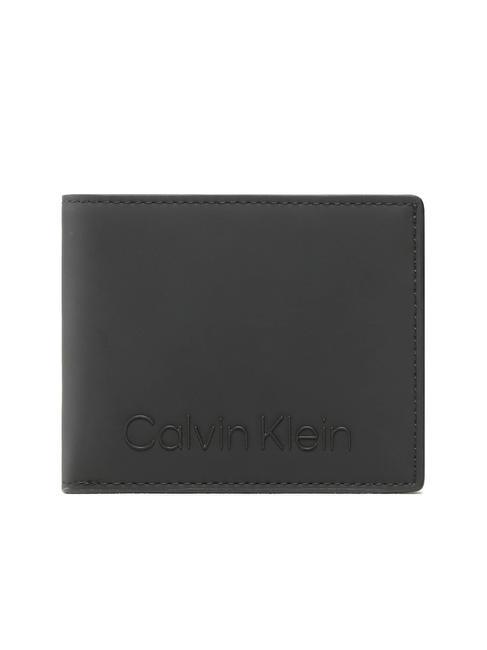 CALVIN KLEIN RUBBERIZED Portafoglio con portamonete ckblack - Portafogli Uomo