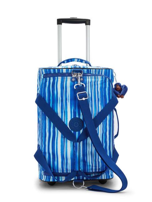 KIPLING TEAGAN S Trolley borsone bagaglio a mano regal stripes - Bagagli a mano