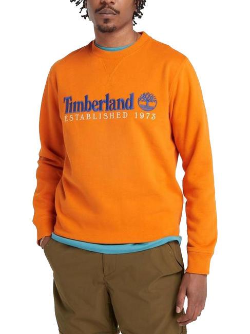 TIMBERLAND ESTABILISHED 1973 Felpa girocollo dark cheddar wb - Felpe Uomo
