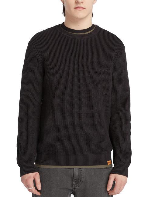 TIMBERLAND LS TUCK Maglione girocollo NERO - Felpe Uomo