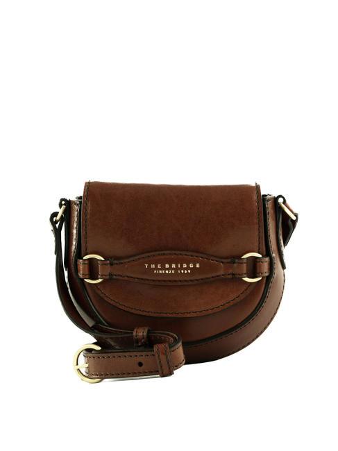 THE BRIDGE BETTINA Borsa mini in pelle a tracolla MARRONE - Borse Donna