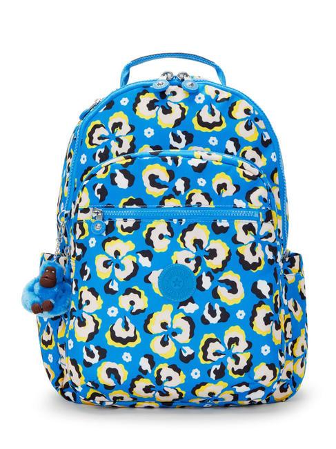KIPLING SEOUL KIDS Zaino porta pc 15" leopard floral - Zaini Scuola & Tempo Libero
