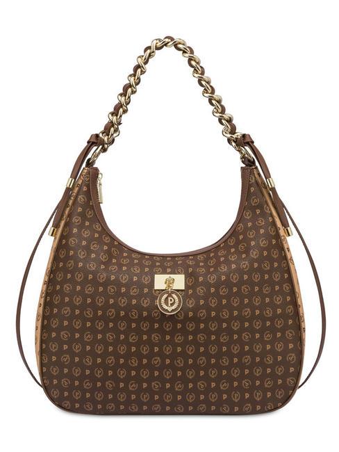 POLLINI HERITAGE Borsa a spalla con tracolla marrone/crema - Borse Donna