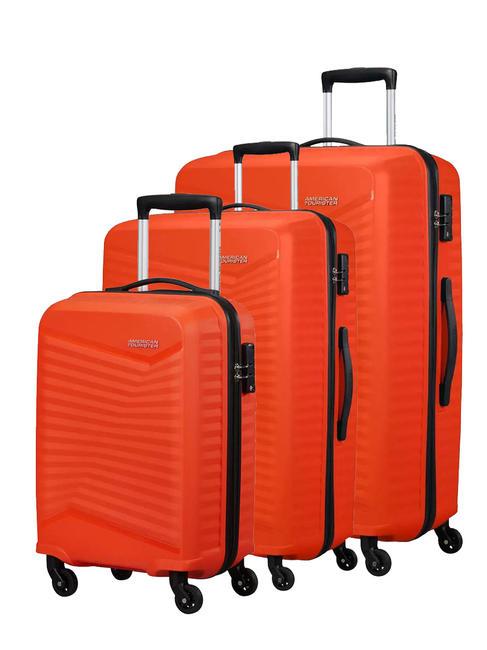 AMERICAN TOURISTER JETDRIVER 2.0 Set 3 trolley: cabin, medio, grande flame orange - Set Trolley