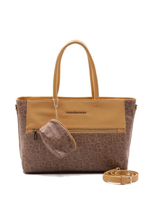 ROCCOBAROCCO AMBRA Borsa shopping con pouch marrone - Borse Donna