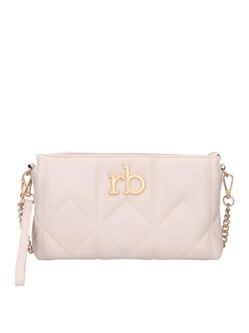ROCCOBAROCCO SOLE Borsa a spalla con polisierina off white - Borse Donna