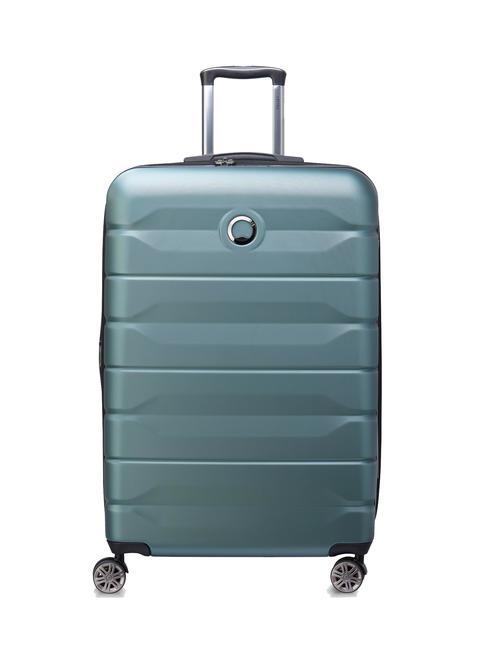 DELSEY AIR ARMOUR Trolley Misura Grande, espandibile verde - Trolley Rigidi