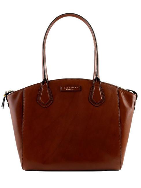 THE BRIDGE COSTANZA  Shopping Bag in pelle MARRONE - Borse Donna