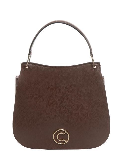 COCCINELLE LEILANI Borsa a mano in pelle con tracolla carruba - Borse Donna