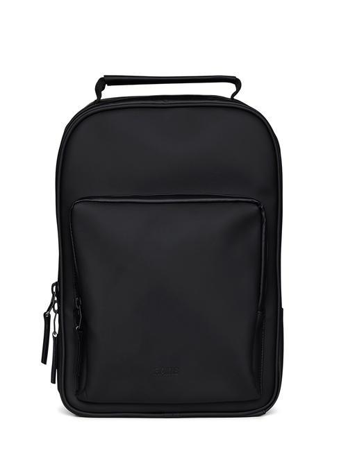 RAINS BOOK DAYPACK  Zaino impermeabile black - Zaini Scuola & Tempo Libero