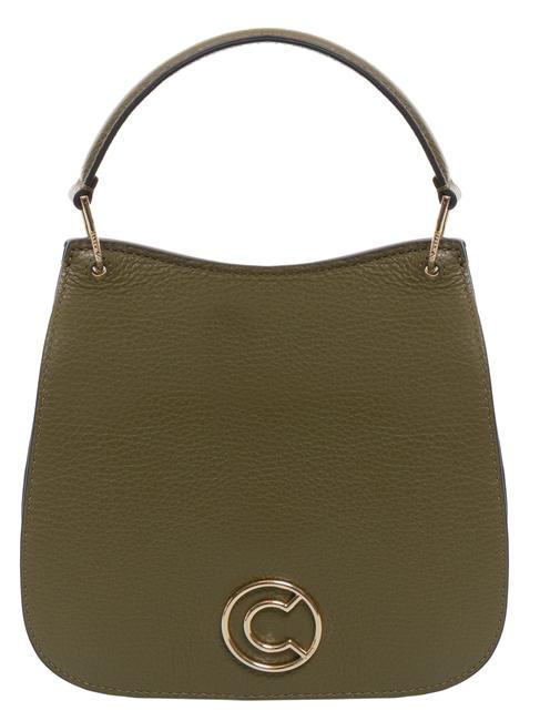 COCCINELLE LEILANI Borsa a mano in pelle con tracolla loden - Borse Donna