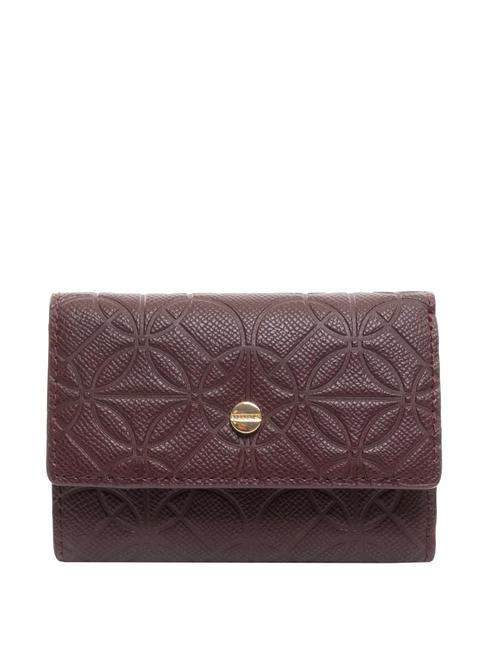 BORBONESE RIVETTO EMBOSSED  Portafoglio bordeaux - Portafogli Donna