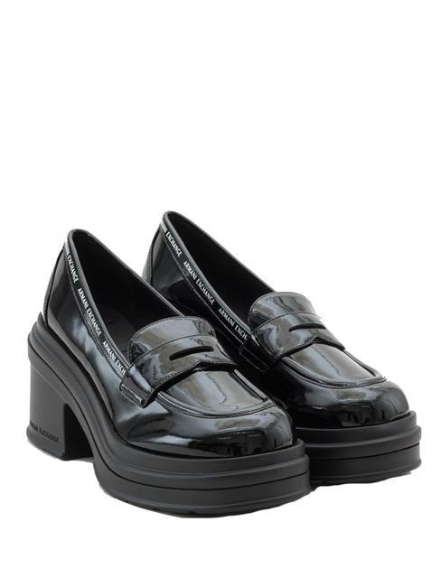 ARMANI EXCHANGE A|X Mocassini alti BLACK/REFBLACK - Scarpe Donna