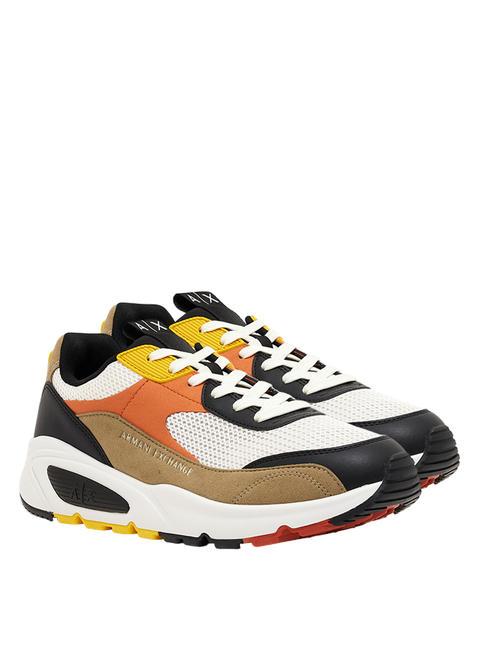 ARMANI EXCHANGE A|X Sneakers wood+black+orange - Scarpe Uomo