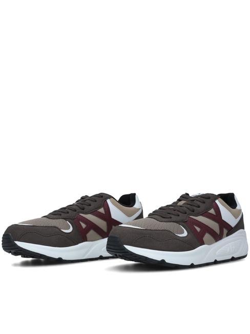 ARMANI EXCHANGE A|X Sneakers alte choco+dune - Scarpe Uomo