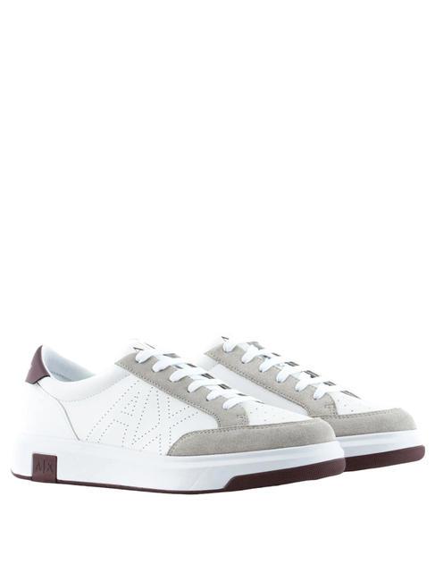 ARMANI EXCHANGE A|X Sneakers op.white+bordeaux - Scarpe Uomo