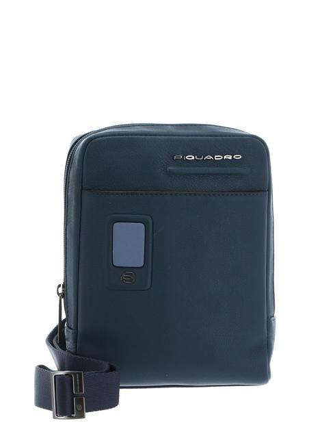 PIQUADRO AKRON Borsello pelle porta ipad mini blu - Tracolle Uomo