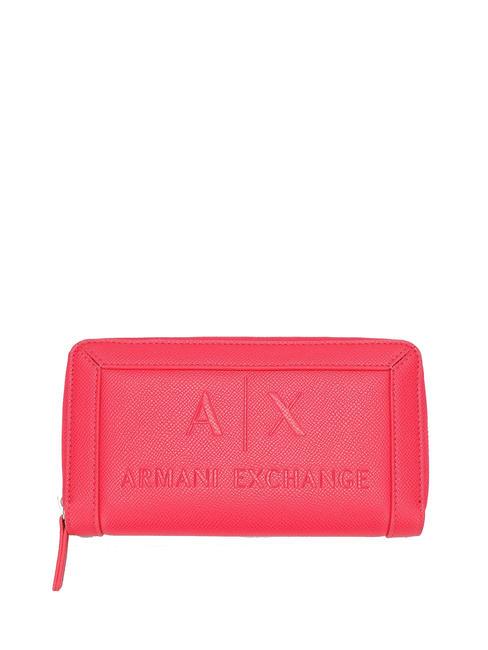 ARMANI EXCHANGE A|X SAFFIANO Portafoglio grande zip around passion - Portafogli Donna