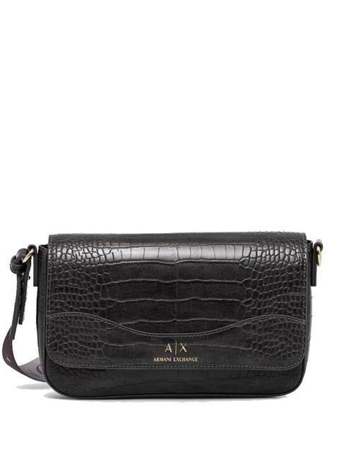 ARMANI EXCHANGE CROCO PRINT Borsa a tracolla Taupe - Borse Donna