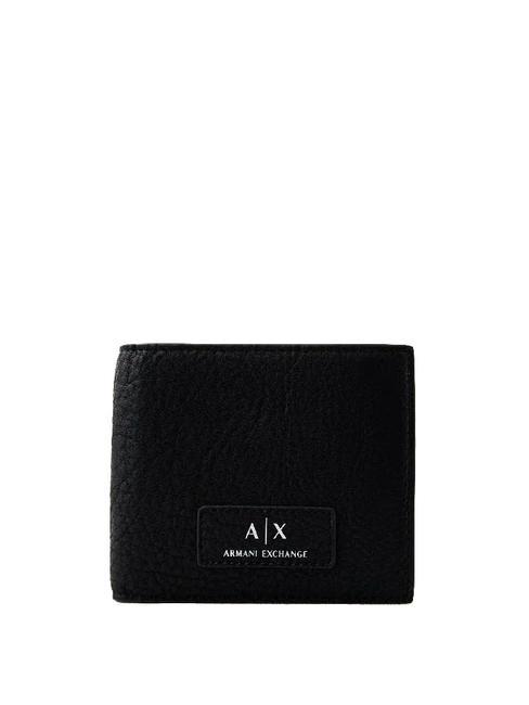 ARMANI EXCHANGE LOGO PATCH Portafoglio Nero - Portafogli Uomo