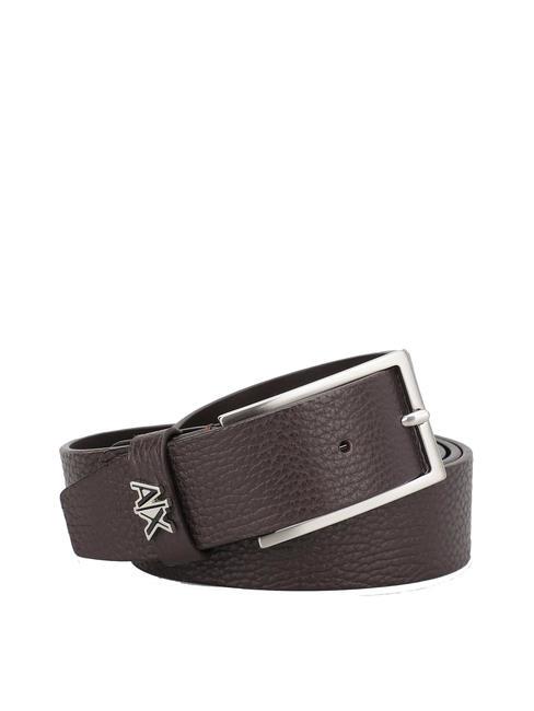 ARMANI EXCHANGE A|X Cintura in pelle t. di moro - Cinture