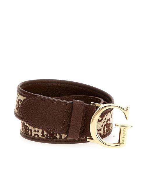 GUESS SHEMARA Cintura inserto jacquard brown - Cinture