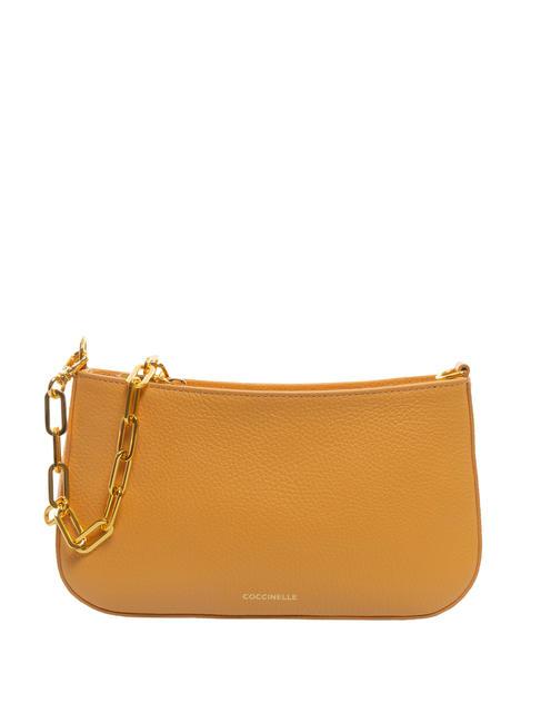 COCCINELLE LILY  Borsetta con manico in catena apricot - Borse Donna