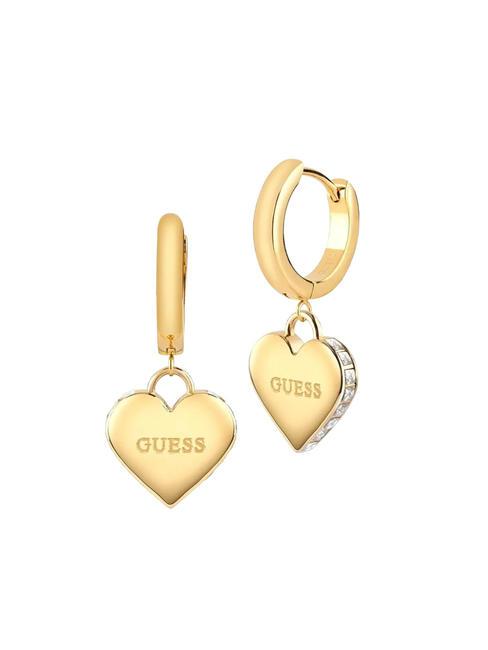 GUESS FALLING IN LOVE Orecchini con cuore yellow gold - Orecchini
