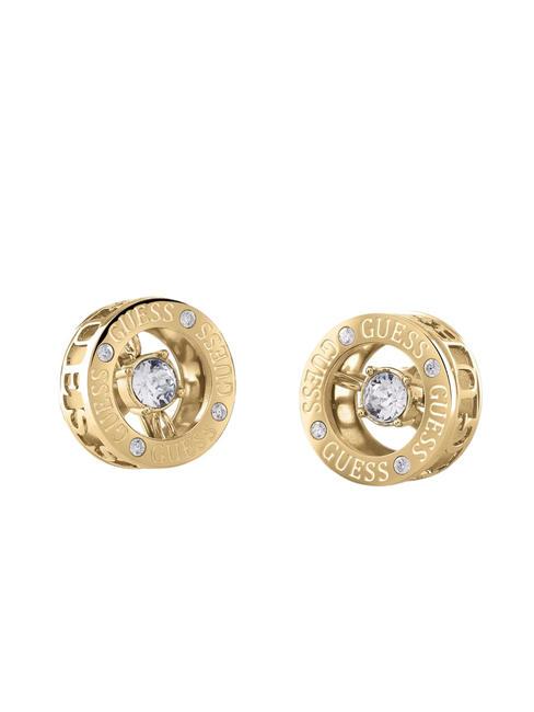 GUESS SOLITAIRE Orecchini con cristalli yellow gold - Orecchini