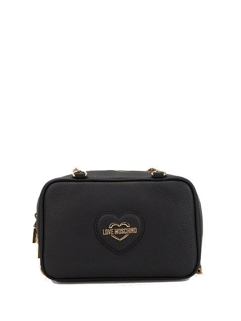 LOVE MOSCHINO HEART LOGO Mini Bag a spalla Nero - Borse Donna